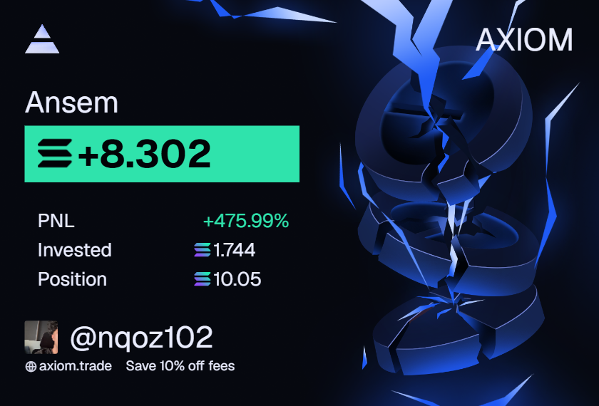 Member result: Ansem +8.302 SOL, +475.99% PNL